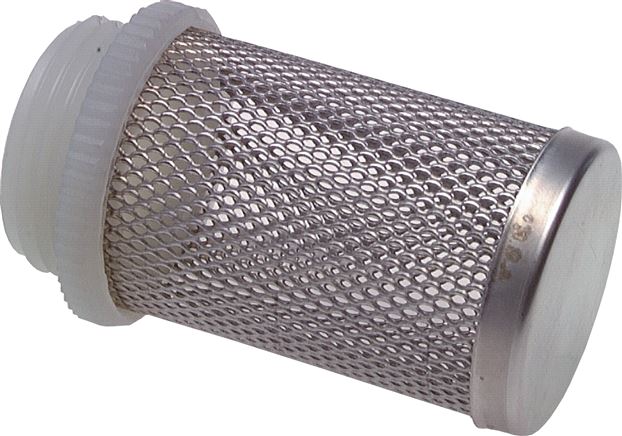 Suction strainer for check valve G 1-1/4", 1.4301 / nylon