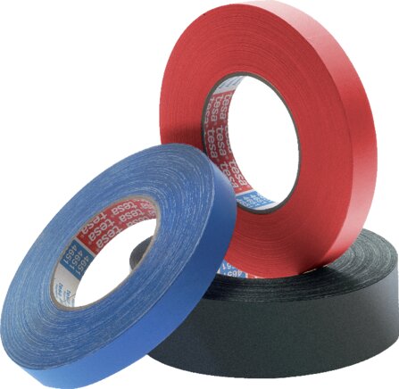 Tesa fabric adhesive tape 4651, 50 mm / 50 m, red