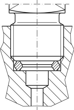 Bague d'étanchéité profilée pour manomètre, cuivre, G 1/4"