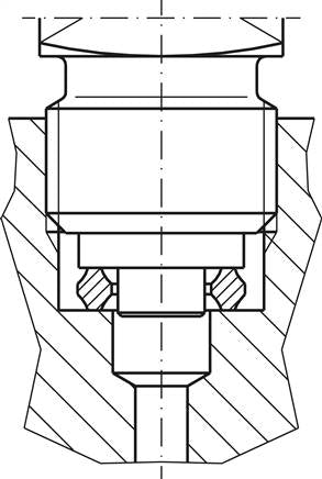 Bague d'étanchéité profilée pour manomètre, cuivre, G 1/4"