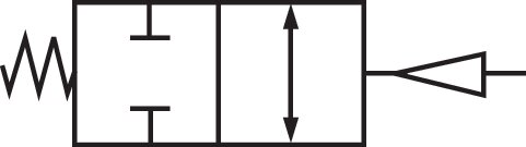 Pneumatique. Taille du lecteur rotatif. 6, fermeture à ressort, F05