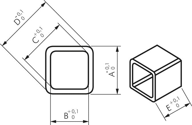 Carré de réduction VK27 x VK22