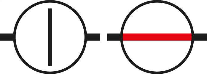 Robinet de laboratoire (PVDF), 6 (1/4") mm