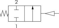 PVC-Membranventil (NC) PVC / EPDM, Rp 3/4" Innengewinde