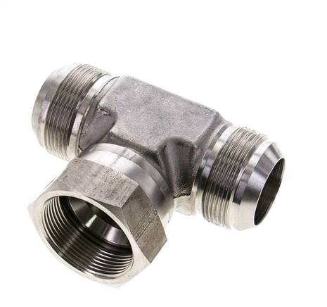 Raccordement à vis en T, UN 1-7/8"-12 (JIC), V4A