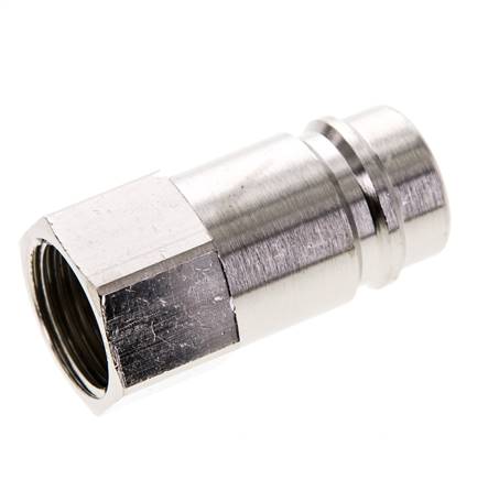 Coupling plug (NW15) G 1/2" (IG), nickel-plated brass