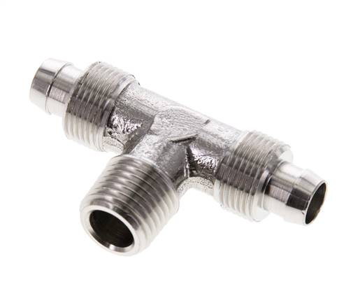 T-Gewindestück R 1/4"-10x8mm, 1.4404 ohne Muttern