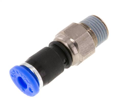 Raccord à vis droit R 1/8"-4mm, norme IQS