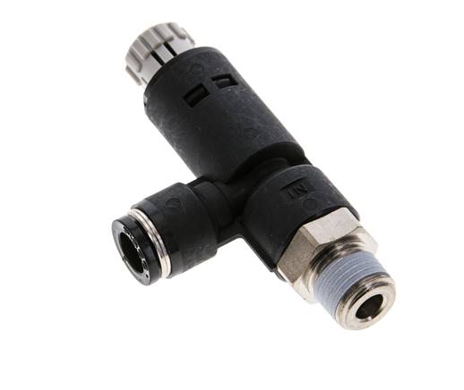 Régulateur de pression R 1/4"-8mm, sans manomètre, norme IQS