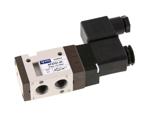 3/2-Wege Magnetventil, G 1/4", Federrückstellung (NO), 12 V DC