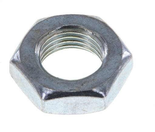 Hexagonal lock nut M 12x1.25, galvanized steel