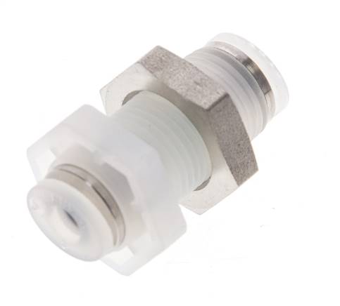 Bulkhead plug connection 4mm, IQS-PVDF