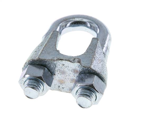 Serre-câble pour câble de 22,0 mm, M 14, B=37, acier galvanisé