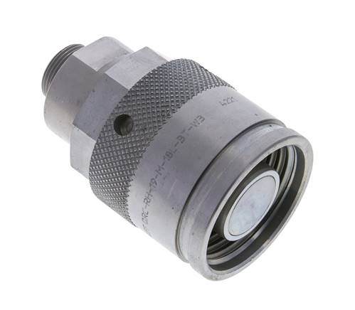 Hydraulic pipe coupling, plug size 6, 18 L (M26x1.5)