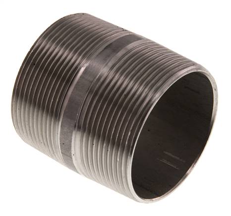 Rohrdoppelnippel R 2"-60mm, 1.4571