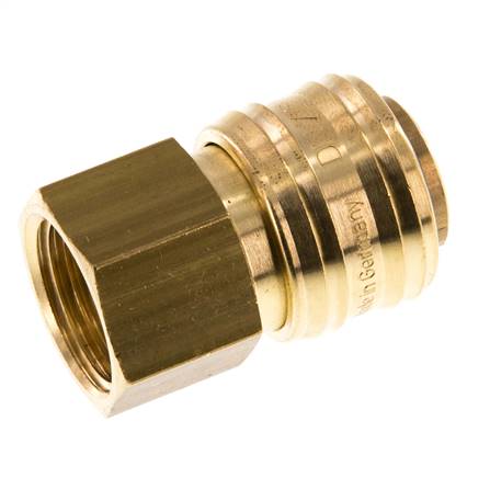 Coupling socket (NW7.2) G 1/2" (IG), brass