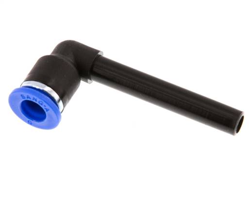 Elbow plug connection, long 6mm plug nipple, IQS standard