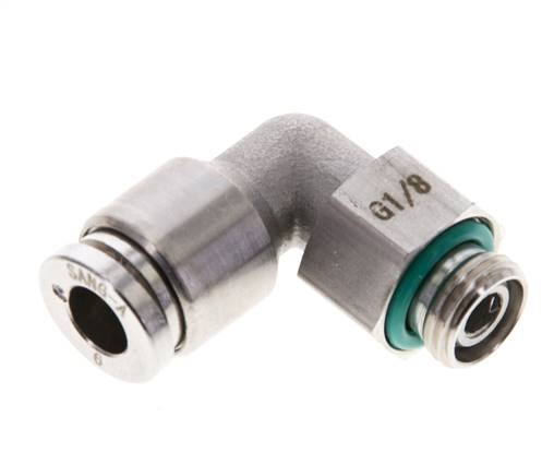 Elbow plug connection G 1/8"-6mm, IQS-ES LE/IQS-PVDF