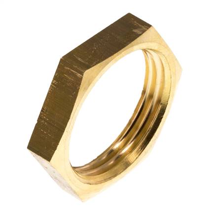 Locknut G 1", brass