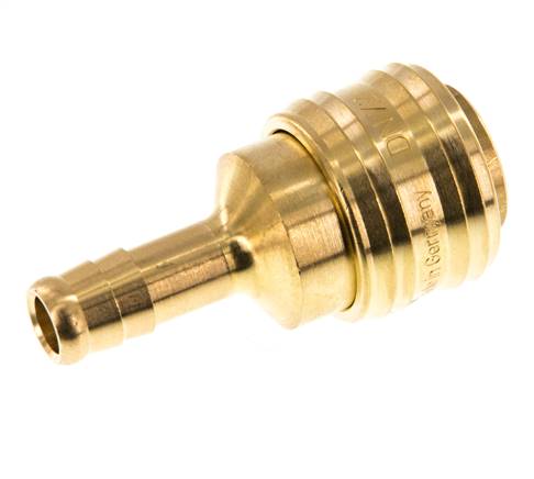 Coupling socket (NW7.2) 9 (3/8")mm hose, brass