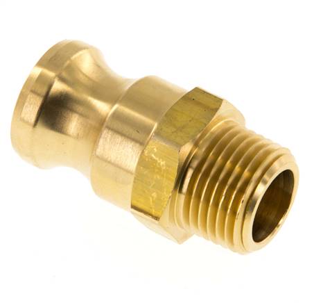 Kamlock plug (F) R 1/2"(AG), brass