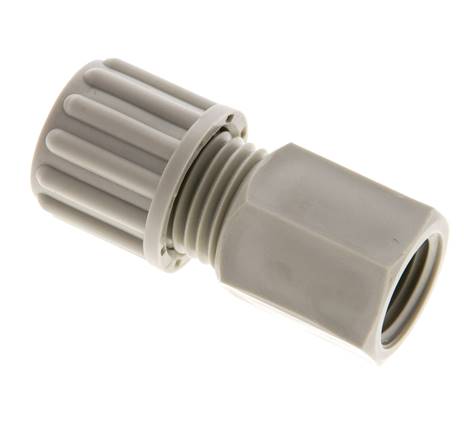 Screw-on fitting G 1/4"-8x6mm, polypropylene