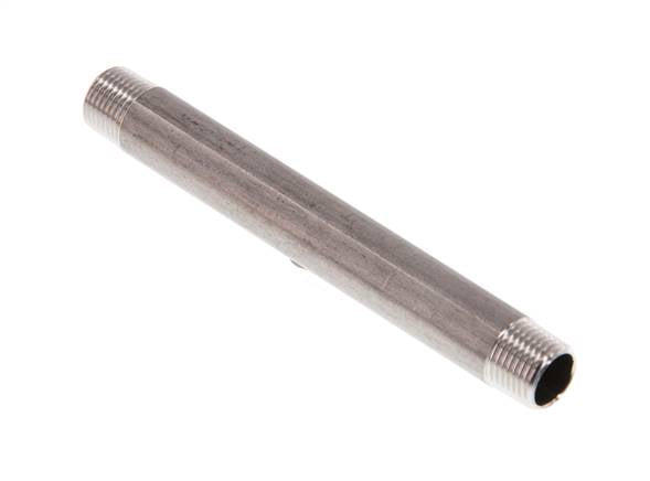 Tuyau double raccord R 1/8"-100mm, 1.4571