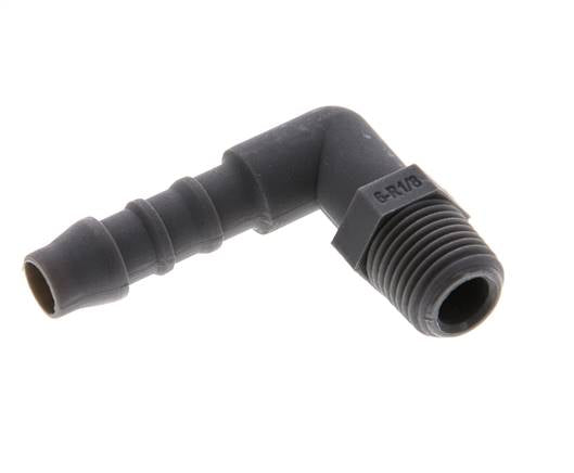 Angle threaded nozzle R 1/8"-6 (1/4")mm, PA 6