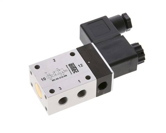 3/2-way solenoid valve with external air connection, G 1/8"