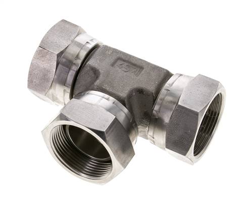 T-screw connection, 60° cone G 1-1/2" (IT), V4A