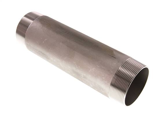 Rohrdoppelnippel R 2-1/2"-250mm, 1.4571