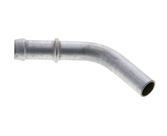 45° hose nipple tube 12, hose. 11 - 12mm, galvanized steel