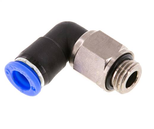 Raccord à vis coudé G 1/4"-8mm, norme IQS