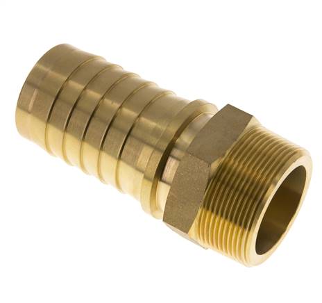 Threaded nozzle, DIN EN 14423 R 2"-50x68mm, brass