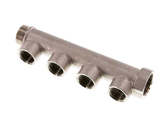 Distribution pipe G 3/4" (IT/AG), outlet 4x G 1/2" (IT)