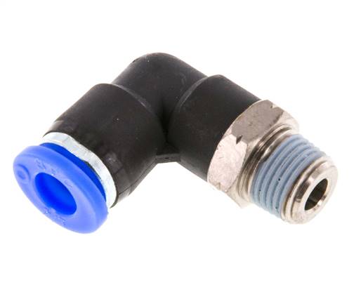 Elbow plug connection NPT 1/8"-1/4" (6.35 mm), IQS-Inch