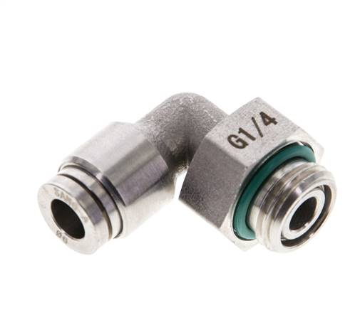 Elbow plug connection G 1/4"-6mm, IQS-ES LE/IQS-PVDF