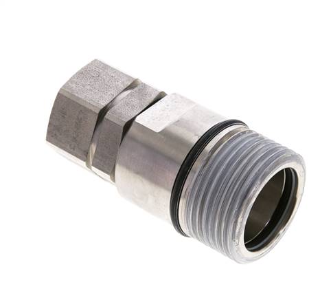 Stainless steel screw coupling, socket size 6, G 1" (IG)