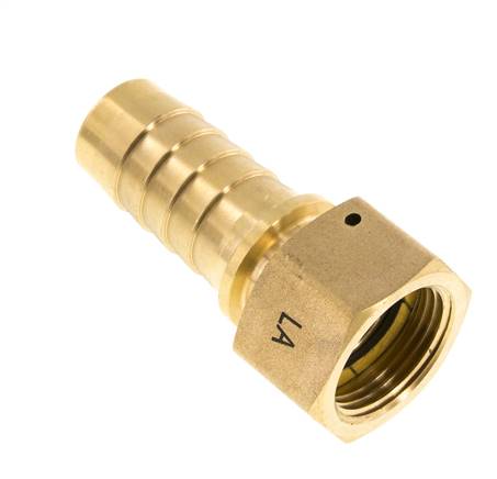 Hose nozzle, DIN EN 14423 G 1"-25x40mm, brass