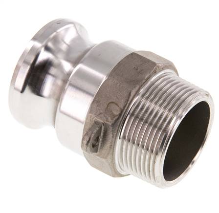 Kamlock plug (F) R 1-1/2" (AG), stainless steel (1.4408)