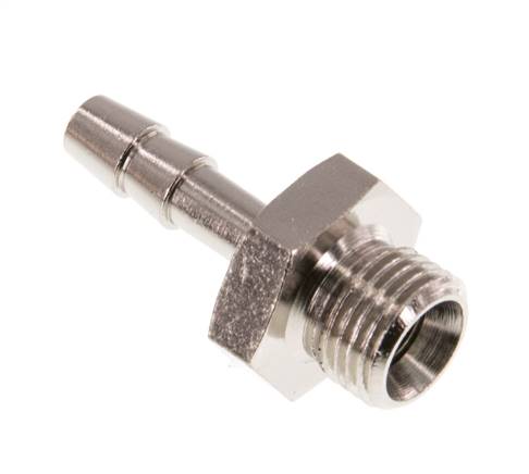 Gewindetülle G 1/8"-4mm, Messing vernickelt