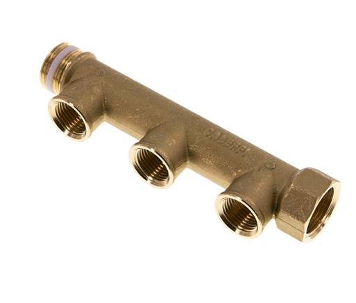 Distribution pipe G 3/4" (IT/AG), outlet 3x G 1/2" (IT)