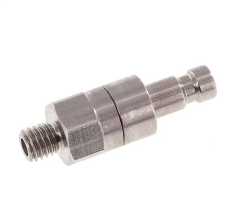 Coupling plug (NW2.7) M 5(AG), stainless steel