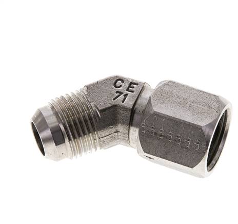 45° screw-in angle, UNF 7/8"-14 (JIC), V4A