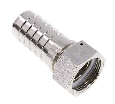 Hose nozzle, DIN EN 14423 G 1-1/2"-38x54mm, 1.4301