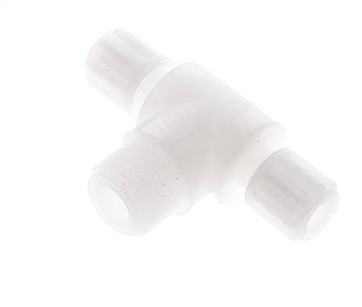 Raccordement à vis en T G 3/8"-6x4mm, PVDF