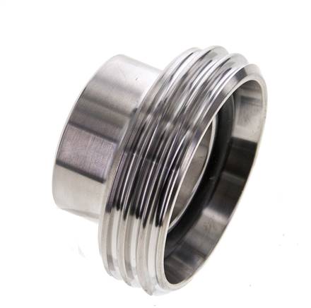 Threaded connector (milk thread) Rd 52 x 1/6"-33.7mm, 1.4301