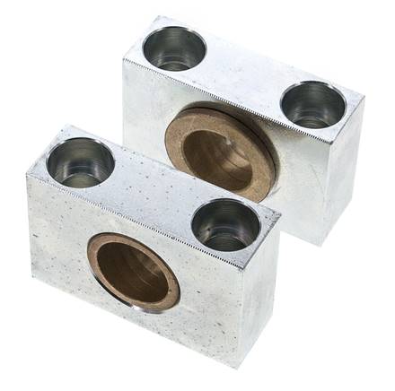 2 pcs. bearing blocks for center swivel mount. 100 &amp; 125mm