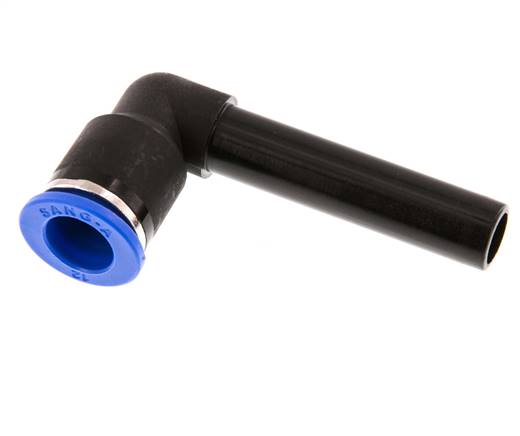 Elbow plug connection, long 12mm plug nipple, IQS standard