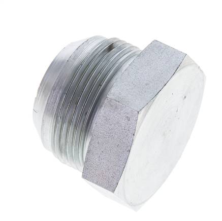 HD sealing plug UN 1-5/8"-12(JIC), galvanized steel